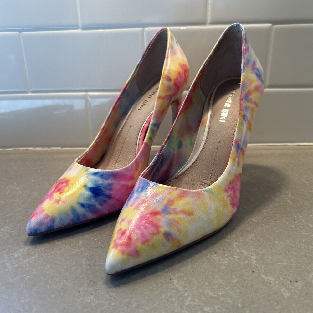 Women’s Gianni Bini Heels Pumps Tie Dye Design Sz 6M EUC